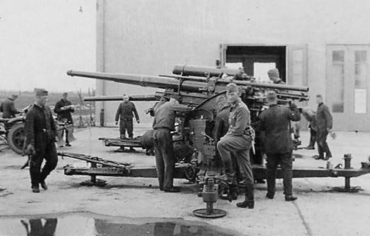 German Flak 18 88 mm anti aircraft artillery