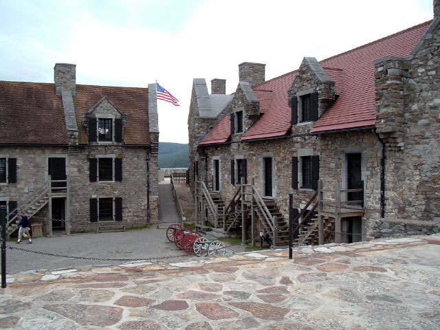 A view of the restored Fort Ticonderoga