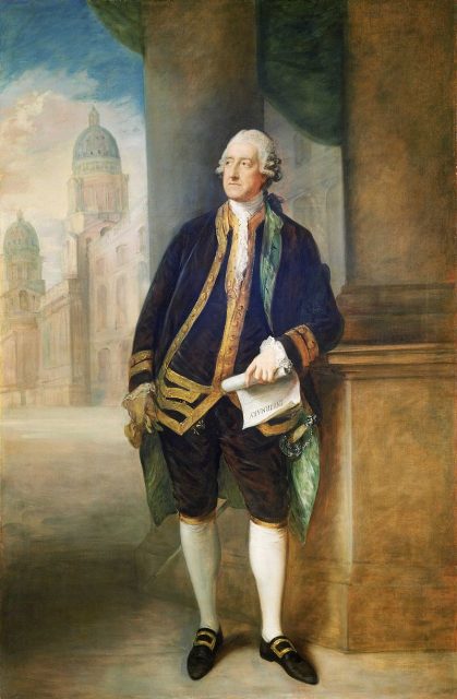 John Montagu, 4th Earl of Sandwich and 1st Lord of the Admiralty.