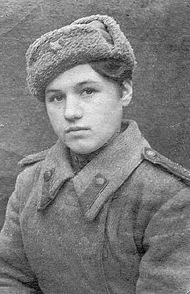 Klavdiya Kalugina, one of the youngest female Soviet snipers (age 17 at the start of her military service in 1943). She finished the war with 257 confirmed kills.