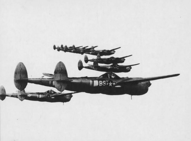 P-38L Lightnings of the 96th FS 82nd Fighter Group.