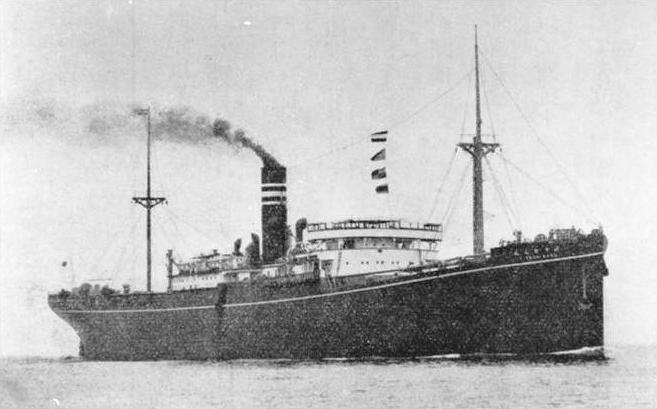 The Lisbon Maru Japanese Cargo Ship in 1942.