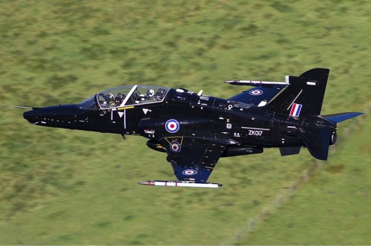 Royal Air Force BAE Systems Hawk T2 at Machynlleth Loop. Chris Lofting. Photo: GFDL 1.2