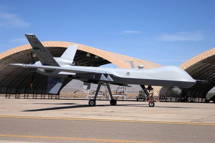 First MQ-9 arriving at Creech AFB, March 2007
