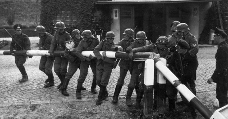 German Soldiers at the Polish Border.