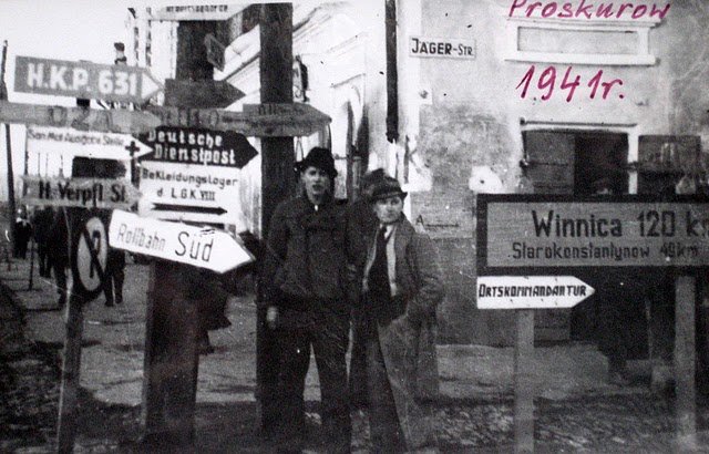 Khmelnytskyi, Ukraine – A street corner during the German occupation.