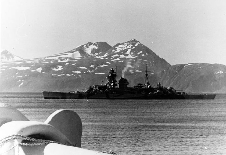 Admiral Hipper in Norwegian waters, circa 1942