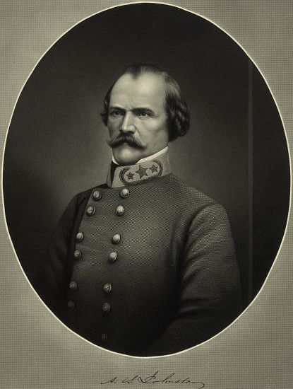 Albert S. Johnston in Confederate Army uniform