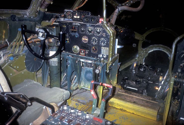 Boeing B-29 Bockscar cockpit USAF