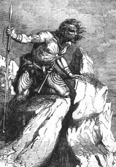 A depiction of a Caledonian Warrior