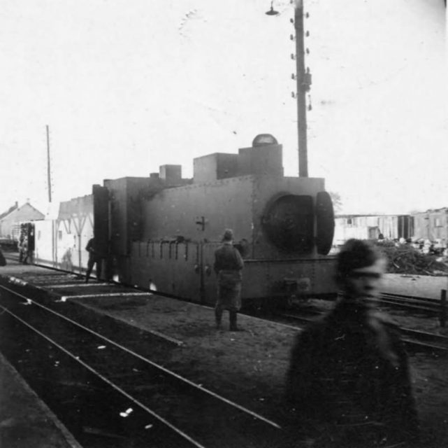 Captured Soviet Armored Locomotive.