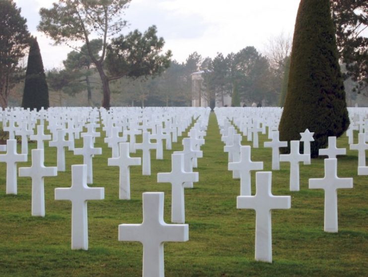 The opening and closing scenes of the film are set in the Normandy American Cemetery and Memorial. Photo: Urban / CC BY-SA 3.0