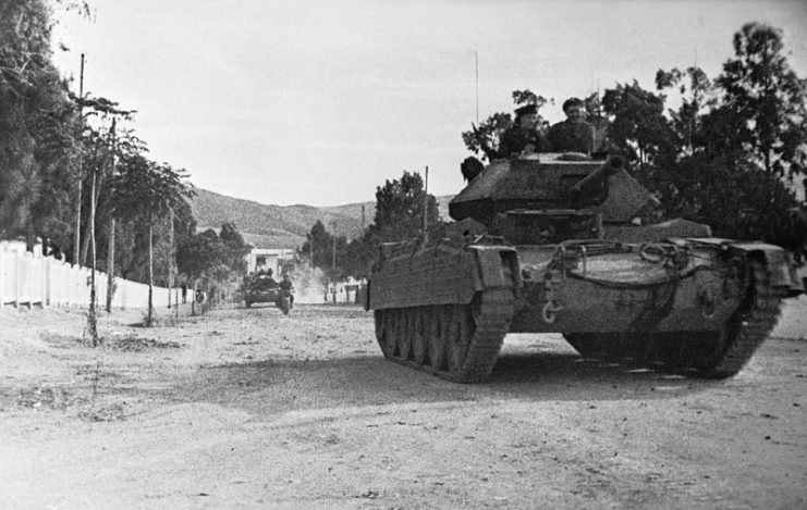 Crusader Mk III tanks in Tunisia, 31 December 1942.