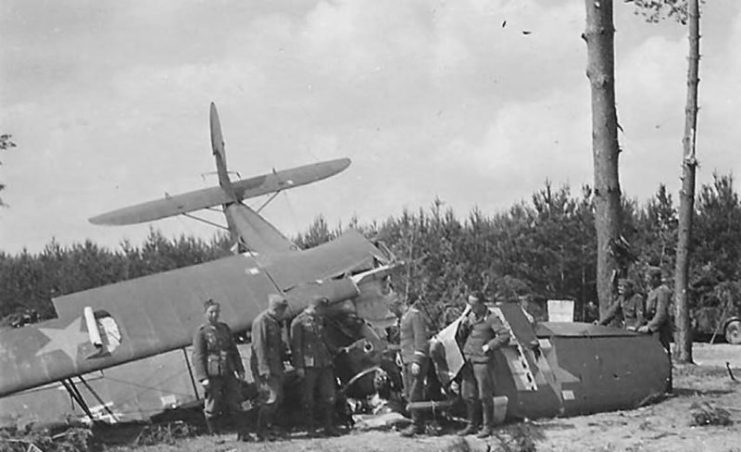 A downed Po-2 in 1941
