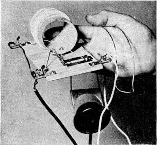 A “foxhole radio” receiver from World War 2.