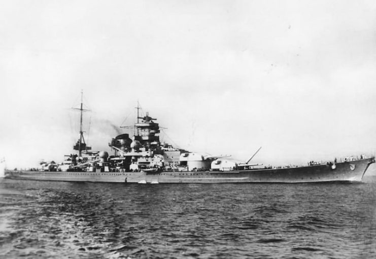 German battleship Scharnhorst.