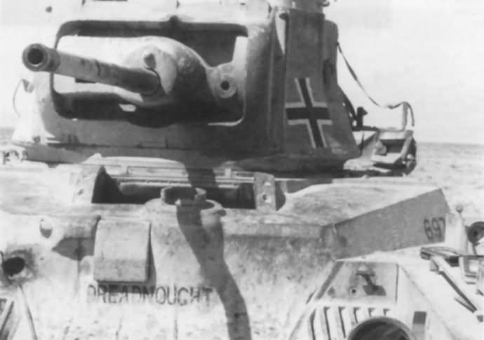 German Matilda A12 Mk II tank named Dreadnought