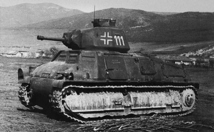German Somua S-35 number 111 of the Panzer-Regiment 204, Crimea 1942