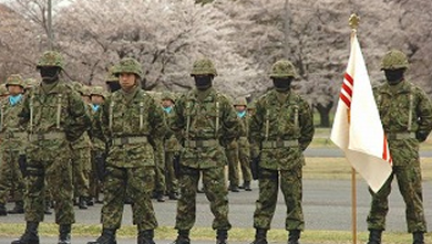JGSDF SFGp commandos standing at attention during a 2007 ceremony.Photo Rikujojieitai Boueisho CC BY 4.0