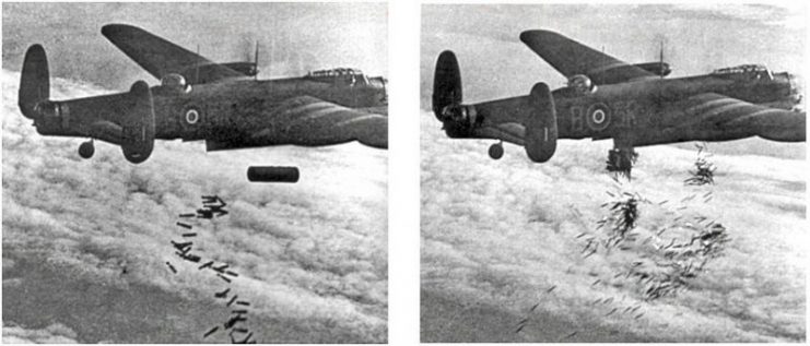 Blockbuster bombs over Duisburg 1944.