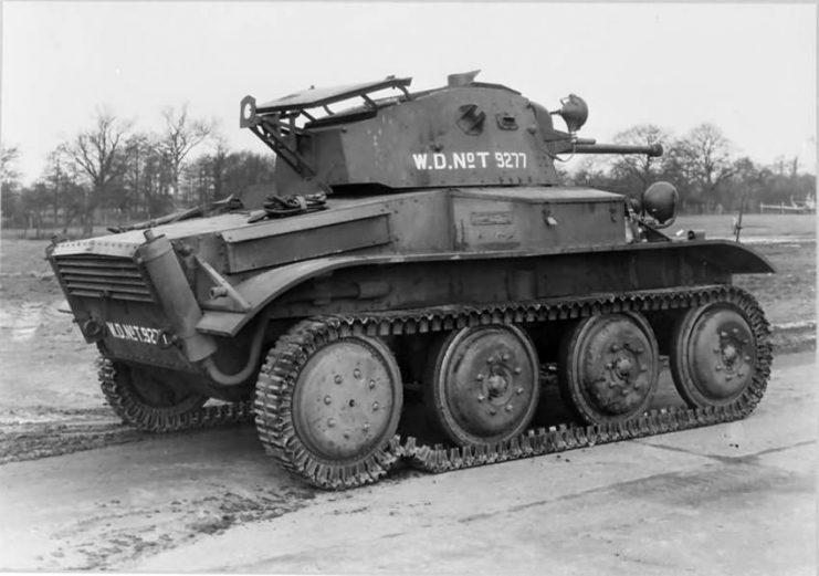 Light tank Mk VII Tetrarch T9277 rear