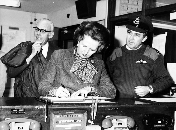 Margaret and Denis Thatcher on a visit to Northern Ireland, 1982.Photo: The National Archives