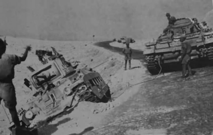 Matilda Mk II tank in German service North Africa