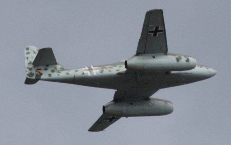Messerschmitt Me 262 in flight.Photo: max.pfandl CC BY 2.0