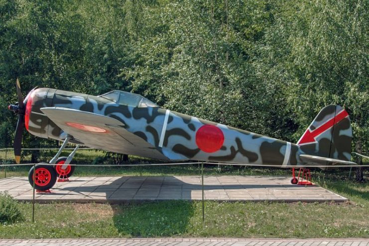 Nakajima Ki-43-II Hayabusa in the Great Patriotic War Museum.Photo Mike1979 Russia CC BY-SA 3.0