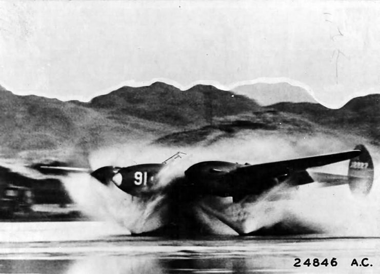 P-38E Lightning #91, serial 41-2227 of the 54th FS 343rd Fighter Group, Alaska