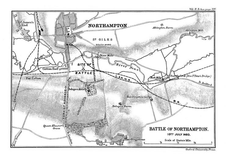 Ramsey’s 1892 map of the Battle of Northampton