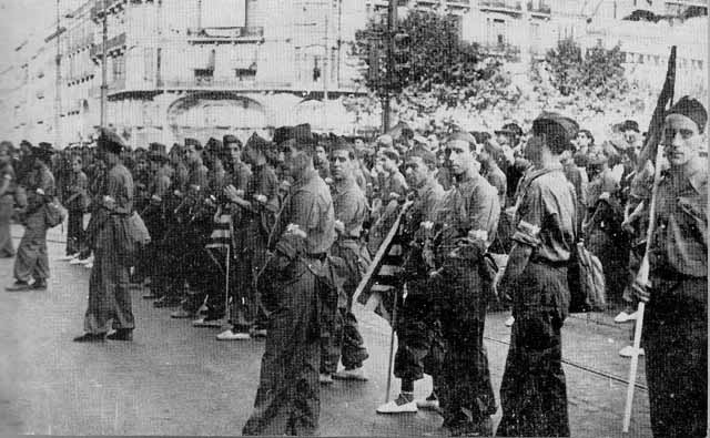 Republican volunteers at Teruel, 1936