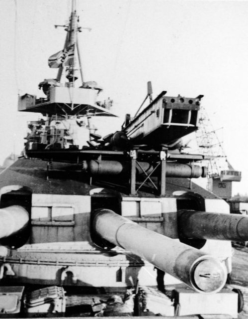 Scharnhorst aircraft catapult.