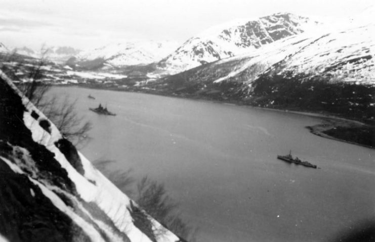 Scharnhorst in Norway Inlet.
