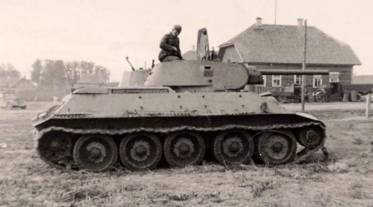 Soviet tank T-34 76 model 1941.