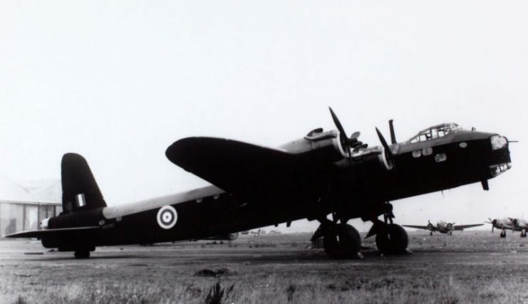 A Stirling Mk I on the ground