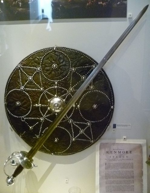 Targe and broadsword from the Jacobite Rebellion. Kim Traynor CCBYSA3.0