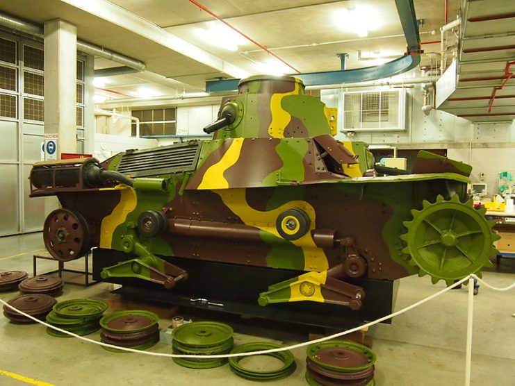 The Australian War Memorial’s Type 95 during restoration in 2012. Photo Nick-D CC BY-SA 3.0