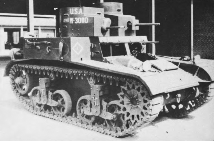 The twin-turreted M2A2, also introduced in 1935.