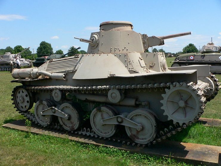 Type 95 “Ha-Go” on display at the now-defunct United States Army Ordnance Museum. Photo Mark Pellegrini CC BY-SA 2.5