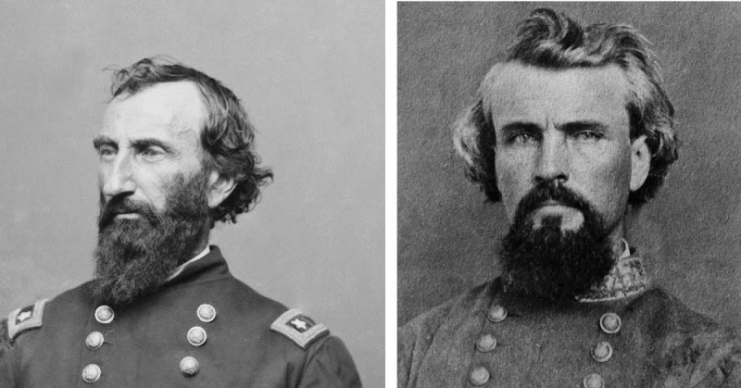 Brigadier General John A. McClernard (left) and Lt. Col. Nathan Bedford (right)