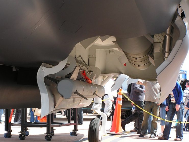 Weapons bay on an F-35 mock-up.Photo Dammit CC BY-SA 2.5