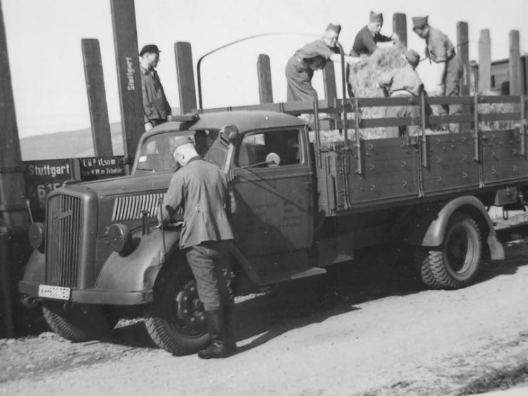 WWII German Opel commandement Camion Guerre Mondiale 2 Véhicule MOC voiture WW2 Tank blindé APC 