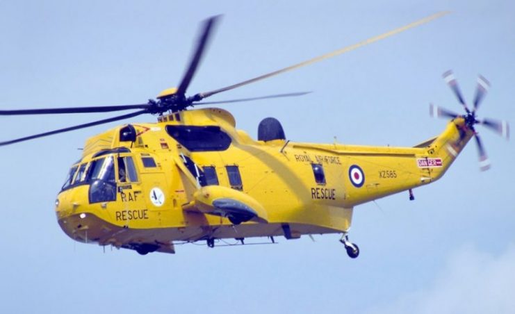 The Sea King during its display at Upper Heyford in 1992