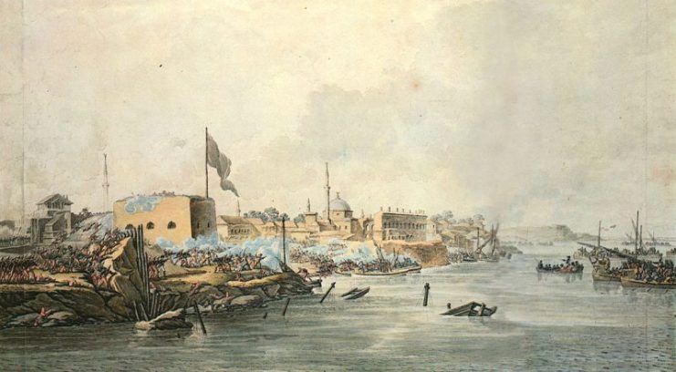 ‘Siege of Izmail, December 22, 1790’ painted version.