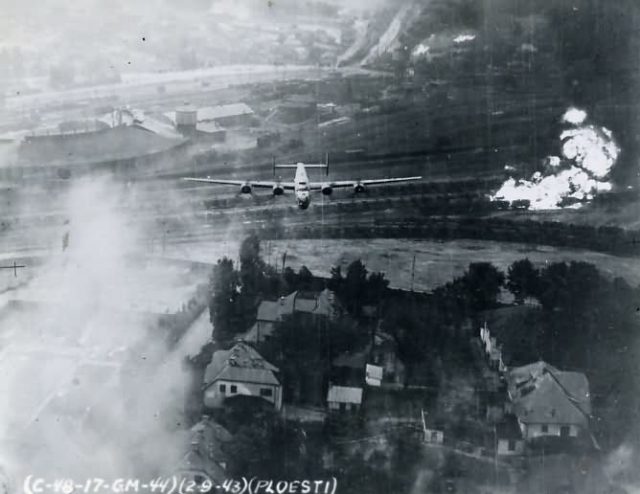 B-24 Liberator during Ploiesti Raid
