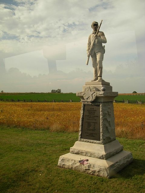 Memorial at the Antietam National Battlefield, in northwestern Maryland. Photo: iotrus / CC BY-SA 3.0