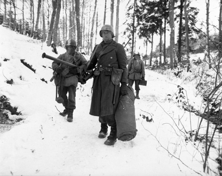 101st Engineers near Wiltz, Luxembourg during Battle of the Bulge