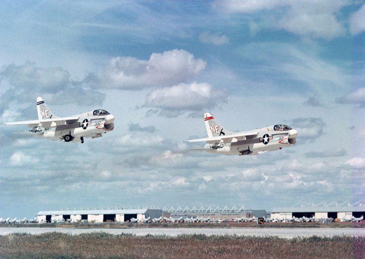 A pair of A-7 Corsair II’s