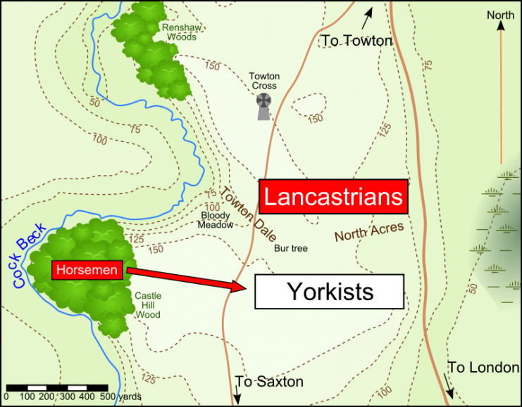 Map for the Battle of Towton